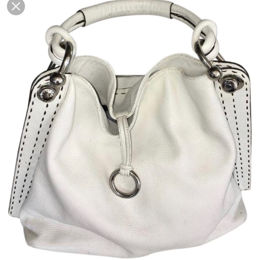 BCBG off white Hobo handbag